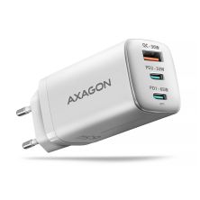 Зарядное устройство AXAGON 1xUSB + 2xUSB-C 65W QC4+ PD3.0 PPS white (ACU-DPQ65W)