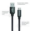 Дата кабель USB 2.0 AM to Micro 5P 1.0m black ColorWay (CW-CBUM002-BK) - Зображення 1