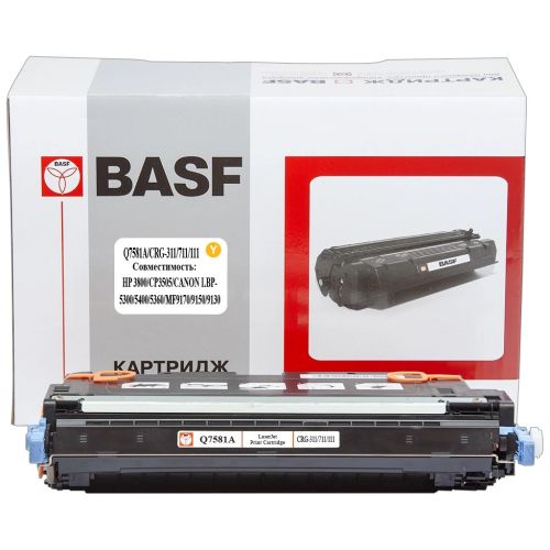 Картридж BASF HP CLJ 3800 Q7581A Cyan (BASF-KT-Q7581A_CRG711)