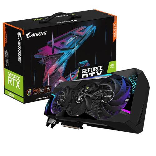 Видеокарта GIGABYTE GeForce RTX3080 10Gb AORUS MASTER 3.0 LHR (GV-N3080AORUS M-10GD 3.0)