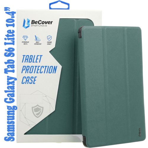 Чехол для планшета BeCover Soft Edge Pencil Mount Samsung Galaxy Tab S6 Lite 10.4 P610/P613/P615/P619 Dark Green (708353)