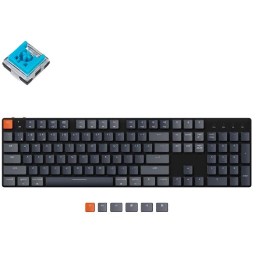 Клавіатура Keychron K5SE 104 Key Optical Blue RGB Hot-Swap Wireless UA Black (K5SEE2_KEYCHRON)
