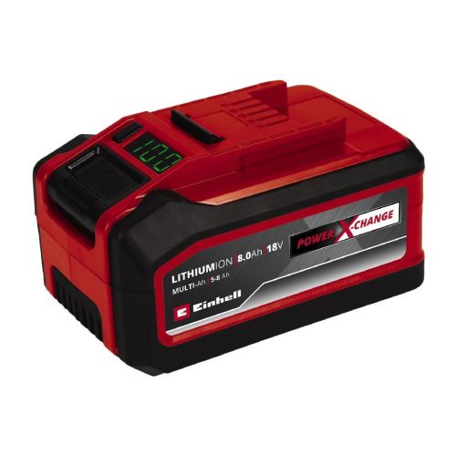 Акумулятор до електроінструменту Einhell 18V 5-8 Ah, PXC Plus, 18V, 5-8Ah, Multi-Ah, перемикач ємності (4511600)