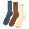 Шкарпетки Nike U NK EVERYDAY PLUS CUSH CREW SX6888-962 42-46 3 пари Синій/Коричневий/Бежевий (196153840775) - Зображення 1