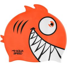 Шапка для плавания Aqua Speed Zoo Pirana 246-75 9702 помаранчовий Діт OSFM (5908217697028)