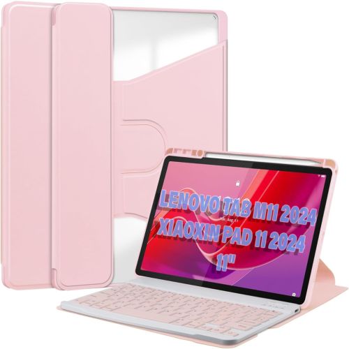 Чохол до планшета BeCover Keyboard 360° Rotatable Lenovo Tab M11 (2024) TB-TB330FU/Xiaoxin Pad 11 (2024) 11 Pink (711077)