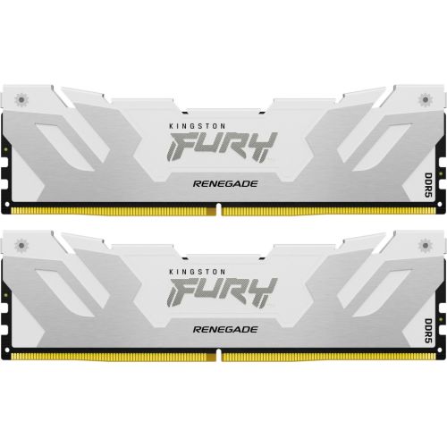 Модуль памяти для компьютера DDR5 32GB (2x16GB) 7200 MHz Renegade White XMP Kingston Fury (ex.HyperX) (KF572C38RWK2-32)