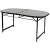 Туристичний стіл Bo-Camp Northgate Oval 150x80 cm Black/Grey (1404188) - Зображення 2