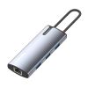 Порт-репликатор ColorWay Docking Station USB-C 6-в-1 Type C PD 100W/USB3.0х3/HDMI 4К/RJ45 (CW-HUB02) - Изображение 3