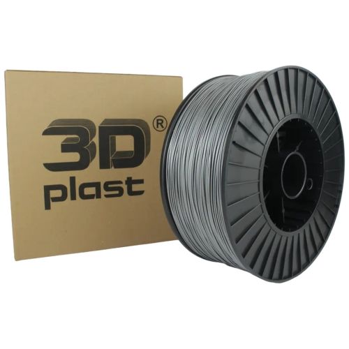 Пластик для 3D-принтера 3Dplast PLA 1.75мм, 3кг, gray - metallic (3DPLA1753GRMT)