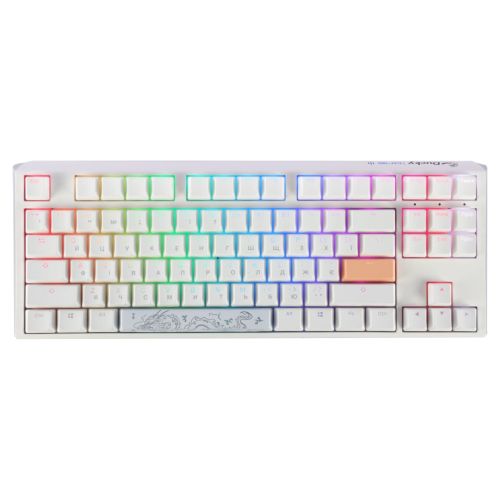 Клавіатура Ducky One 3 TKL Cherry MX Brown RGB UA USB White (DKON2187ST-BUAPXPWWWSC1)