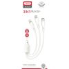 Дата кабель USB 2.0 AM to Lightning + Micro 5P + Type-C 1.0m 2.4A XO (CB-23U3) - Зображення 2