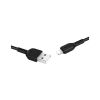 Дата кабель USB 2.0 AM to Lightning 1.0m 2.4A PVC TPE X20 black HOCO (6957531068808) - Изображение 1