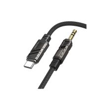 Кабель мультимедийный USB-C to 3.5mm M 1.0m BL22 black BOROFONE (6941991117763) Кабель мультимедийный USB-C to 3.5mm M 1.0m BL22 black BOROFONE (6941991117763)