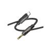 Кабель мультимедійний USB-C to 3.5mm M 1.0m BL22 black BOROFONE (6941991117763) - Зображення 1