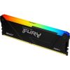 Модуль памяти для компьютера DDR4 8GB 3200 MHz Beast RGB Kingston Fury (ex.HyperX) (KF432C16BB2A/8WP) - Изображение 1