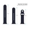 Ремінець до смарт-годинника Armorstandart Sport Band (3 Straps) для Apple Watch 49/46/45/44/42 (Series 1-3) Dark Blue (ARM49070) - Зображення 2