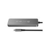 Концентратор J5create USB-C 5-in-1 2xUSB 3.2 10Gbps + 2xUSB-C 10Gbps PD 100W + HDMI 8K gray (JCH453-N) - Зображення 3