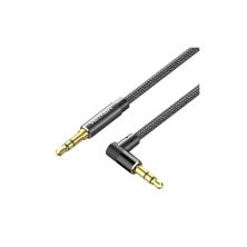 Кабель мультимедийный 3.5mm M to 3.5mm M 1.0m 90° corner black Vention (BAZBF)