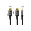 Кабель мультимедійний DisplayPort M to DisplayPort M 1.5m V2.1 16K black ColorWay (CW-CBDP091-BK) - Зображення 2