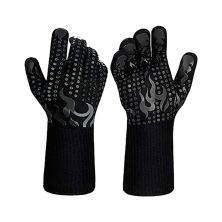 Захисні рукавиці Voltronic HFG-800-Black Torch, термостійкі, вогнетривкі, до 800°C, Black (HFG-800-BF)