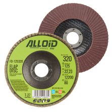 Круг зачистной Alloid торцевой, лепестковый, 125мм, зерно 320, T27 (FD-125320)