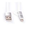 Дата кабель USB 2.0 AM to Micro 5P&Lightning 1.0m Vinga (USBAMMICRO&Lightning-1.0) - Зображення 3