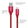 Дата кабель USB 2.0 AM to Type-C 2.0m red ColorWay (CW-CBUC008-RD) - Зображення 1