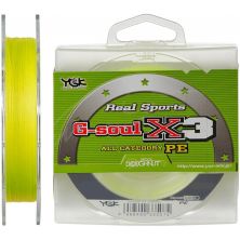 Шнур YGK G-Soul X3 150m Yellow 0.25/0.080mm 4lb (5545.00.27)