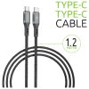 Дата кабель Type-C to Type-C 1.2m CBGPD60WTT1 60W grey Intaleo (1283126518096) - Зображення 2