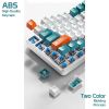 Клавіатура Aula F2088 PRO Plus 9 Orange Keys KRGD Blue USB UA White/Blue (6948391234908) - Зображення 3