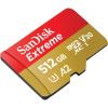 Карта пам'яті SanDisk 512GB microSD class 10 UHS-I U3 V30 Extreme (SDSQXAV-512G-GN6MA) - Зображення 2