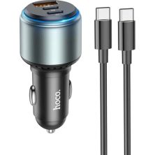 Зарядное устройство HOCO NZ9 charger set(C to C) USB-A/Type-C Black (6931474795120)