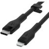 Дата кабель USB-С to Lightning 1.0m Belkin (CAA009BT1MBK) - Зображення 2