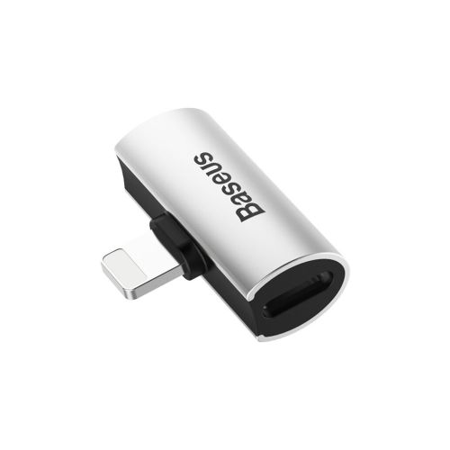 Переходник L46 Lightning (1 Male / 2 Female) (CAL46-S1) Black-Silver Baseus (CAL46-S1)