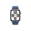 Смарт-годинник Apple Watch SE 2024 GPS 44mm Silver Aluminium Case with Denim Sport Band - S/M (MXEQ3QH/A) - Зображення 1