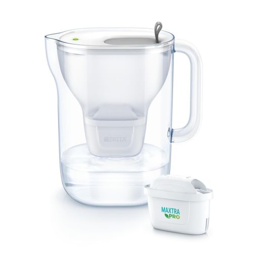 Фільтр-глечик Brita Style XL LED MXPro 3.6л (2.3л очищеної води) з фільтр-картриджем, сірий (1052803)