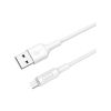 Дата кабель USB 2.0 AM to Micro 5P 1.0m 2A PVC X25 white HOCO (6957531080138) - Изображение 1