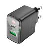 Зарядний пристрій HOCO CS42A Smart 1xUSB-C PD30W + 1xUSB QC3.0 Black (6942007620765) - Зображення 1