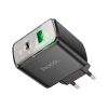 Зарядний пристрій HOCO CS42A Smart 1xUSB-C PD30W + 1xUSB QC3.0 Black (6942007620765) - Зображення 2