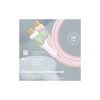Дата кабель USB-C to USB-C 1.2m 60W PD TransLine-CC pink Promate (transline-cc.pink) - Зображення 2