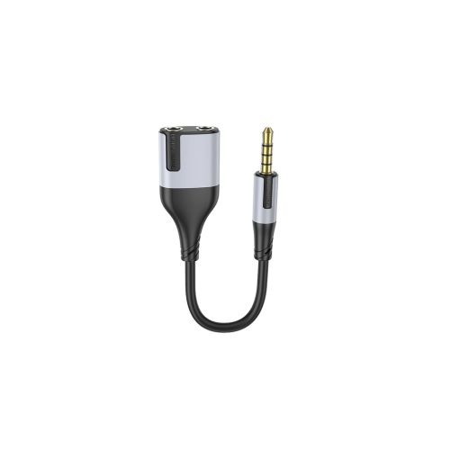 Кабель мультимедийный 3.5mm M to 2x3.5mm F 0.1m BOROFONE (6941991108341)
