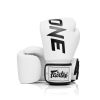 Боксерские перчатки Fairtex BGV1-ONE (натуральна шкіра) White 10 унцій (бинти в комплекті) (BGV1-ONE_10oz_White) - Изображение 1