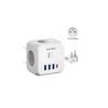 Зарядний пристрій Essager 3xUSB + 1xUSB-C 7-in-1 white (ECTAC-MFB02-Z) Зарядний пристрій Essager 3xUSB + 1xUSB-C 7-in-1 white (ECTAC-MFB02-Z) - Зображення 1