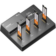 Док-станция для накопителей Maiwo 4*NVMe M.2 SSD Key M/B+M to USB4.0 USB-C 40Gbps (K3015P4)