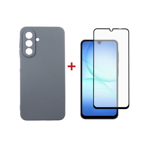 Чехол для мобильного телефона Dengos Carbon Kit for Samsung Galaxy A17 case + glass Grey (DG-KM-161)