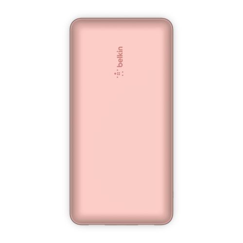 Батарея универсальная Belkin 20000mAh 15W, Dual USB-A, USB-C Rose Gold (BPB012BTRG)