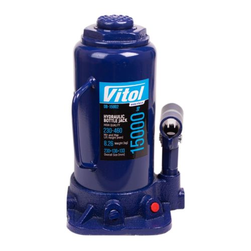 Домкрат Vitol DB-15002/T91504, телескопічний, гідравлічний, 15т, min 230мм, max 460мм (DB-15002)
