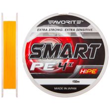 Шнур Favorite Smart PE 4x 150м (оранж.) #0.5/0.117мм 3.6кг (1693.10.40)