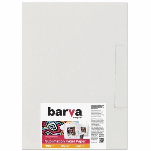 Фотобумага Barva A3 Everyday Sublimation 100 г, 60л (IP-TSE100-330)